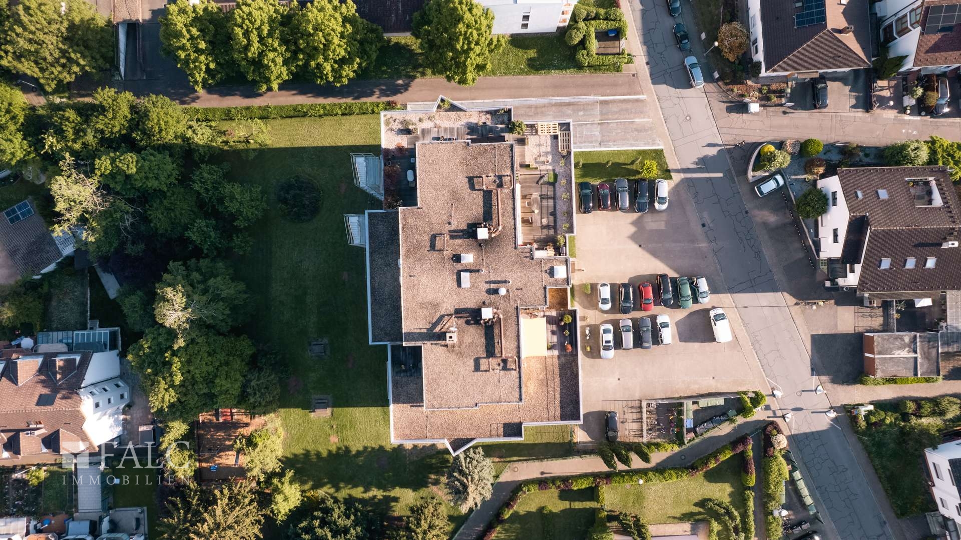 Gebäude drohne oben